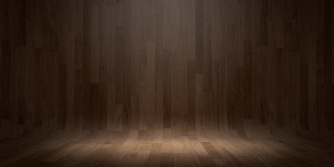 Showroom with atmospheric light and empty space.