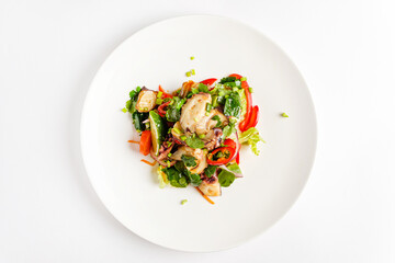 salad with octopus and lime