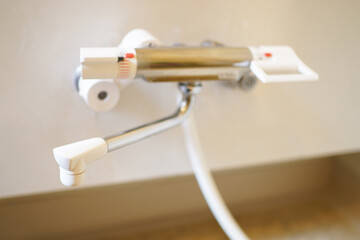 浴室の壁付き蛇口