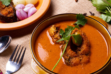 North Indian fish curry with mustard base