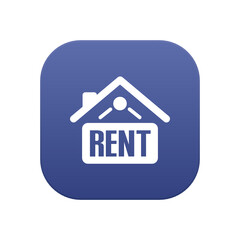 Home Rent Sign - Sticker