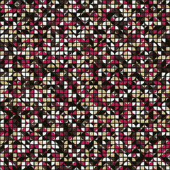 Fototapeta premium Abstract Geometric Pattern generative computational art illustration