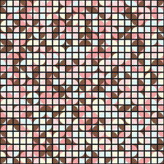 Fototapeta premium Abstract Geometric Pattern generative computational art illustration