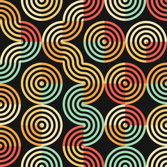 Abstract Geometric Pattern generative computational art illustration