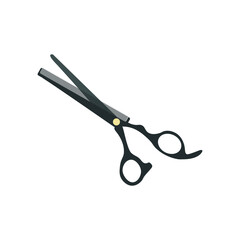 barber scissors icon on white background