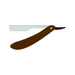 barber razor icon on white background
