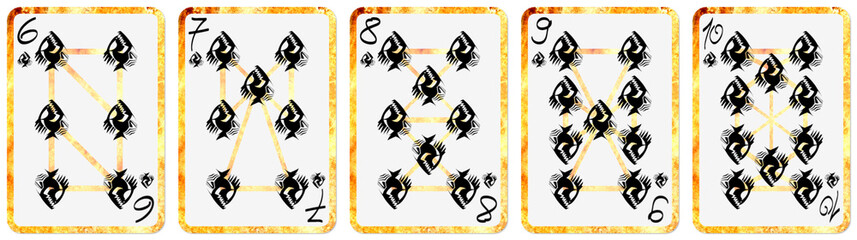 【トランプ】６～１０＠スペード　§ベトナム風§	