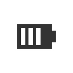 Battery icon isolated on white background. Power symbol modern, simple, vector, icon for website design, mobile app, ui. Vector Illustration