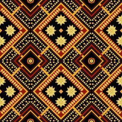 Seamless ethnic geometric pattern