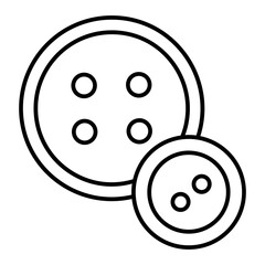 Vector Buttons  Outline Icon Design