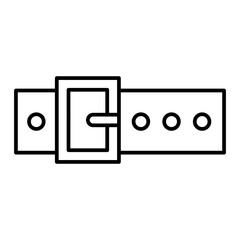 Vector Belt Outline Icon Design