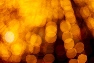 Festive golden bokeh as abstract