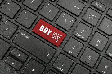 Buy button on computer keyboard.	