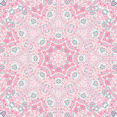 Abstract seamless pattern with geometric elements structure.