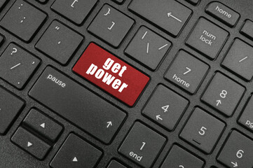 Get power button on laptop computer keyboard	