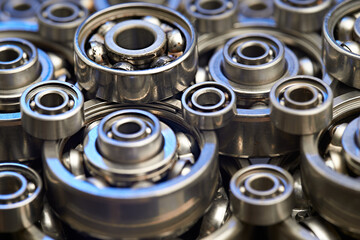 Obraz premium Bearings. Ball bearings. Thrust bearings.
