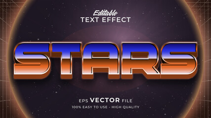 Space Game text effect editable retro futuristic text style