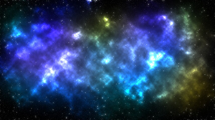 Fototapeta na wymiar Space nebula and stars cosmic dust background. 