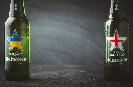 bottles with Promotional box Heineken Heineken  EURO 2020 x 10 UK 
