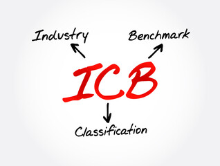 ICB - Industry Classification Benchmark acronym, technology concept background