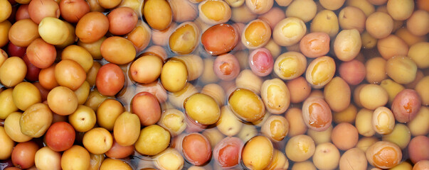 a lot of organic olives background