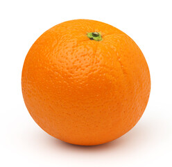 Orange fruit isolated on the white background, Orange single.