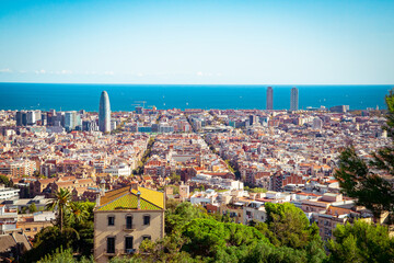 Obraz premium Barcelona view of the city