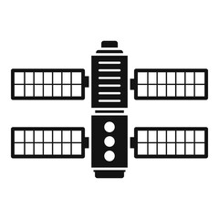 Galaxy space ship icon simple vector. Rocket spaceship