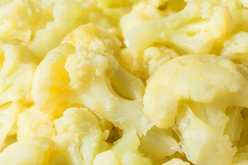 Homemade Organic Steamed Cauliflower