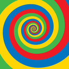 Artistic spiral shape. Vector drawing