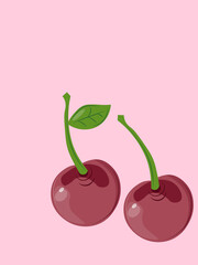 illustration of cherry