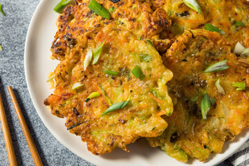 Homemade Korean Vegetable Pancakes