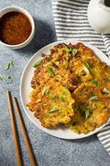 Homemade Korean Vegetable Pancakes