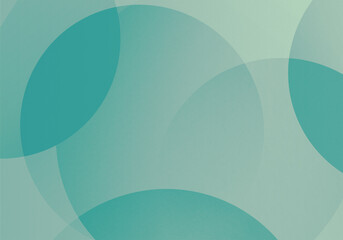 柔らかいレトロブルーグリーンの円グラデーション背景イラスト