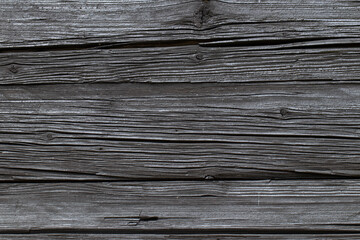 Dark Grey Old Wood Planks. Wooden texture on old buildings