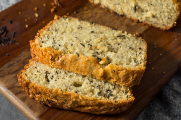 Homemade Earl Grey Tea Bread Loaf