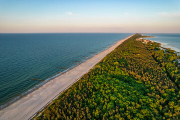 Hel Peninsula, Poland. 35-km-long sandbar peninsula in northern Poland.	 - obrazy, fototapety, plakaty