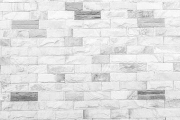 White brick wall close up image row brick and cement block background and texture
