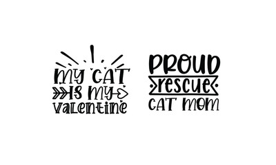 New Cat SVG Quotes Design Template