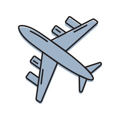 Plane vector line icon. World travel concept.