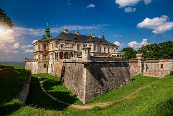 Fototapeta na wymiar Old Pidhirtsi Castle, village Podgortsy, Lviv region, Ukraine