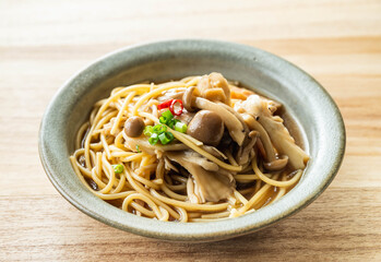 ワンパンパスタ　和風きのこ