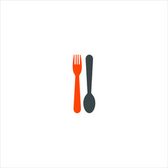 fork and spoon vector design