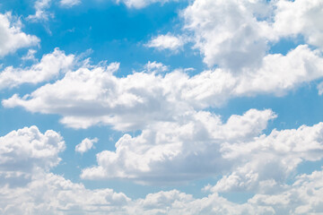 Naklejka na ściany i meble sky, blue sky and cloud white for background, beautiful horizon sky landscape for background