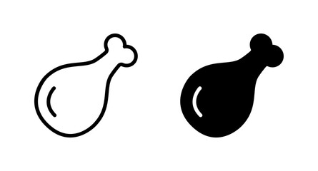 Chicken icon vector for web, computer and mobile app