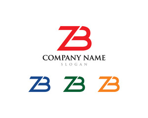 Abstract Letters ZB Logo Vector 001