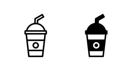 Soft drink icon vector for web, computer and mobile app
