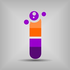 Letter Logo icon and logo template. New design and elegant typographic concept. Two Colour. File EPS.