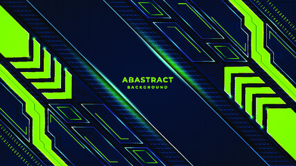 Abstract Dark blue and green luxury background