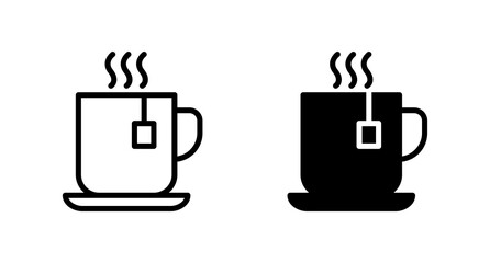 tea cup icon vector for web, computer and mobile app